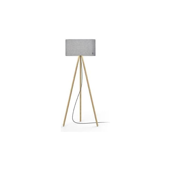 Pablo Designs - Belmont LED Floor Lamp - BELM FLR GRY/OAK | Montreal Lighting & Hardware