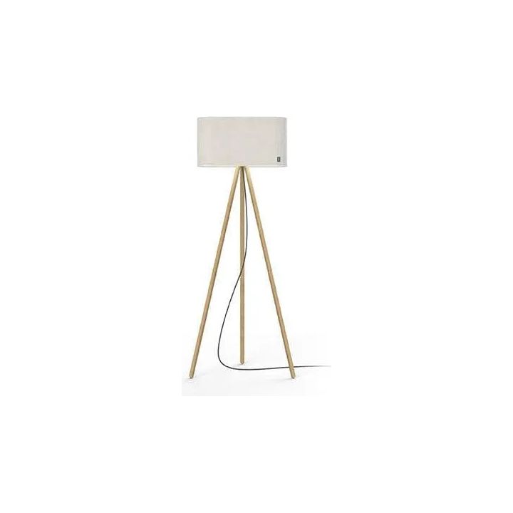 Pablo Designs - Belmont LED Floor Lamp - BELM FLR WHT/OAK | Montreal Lighting & Hardware