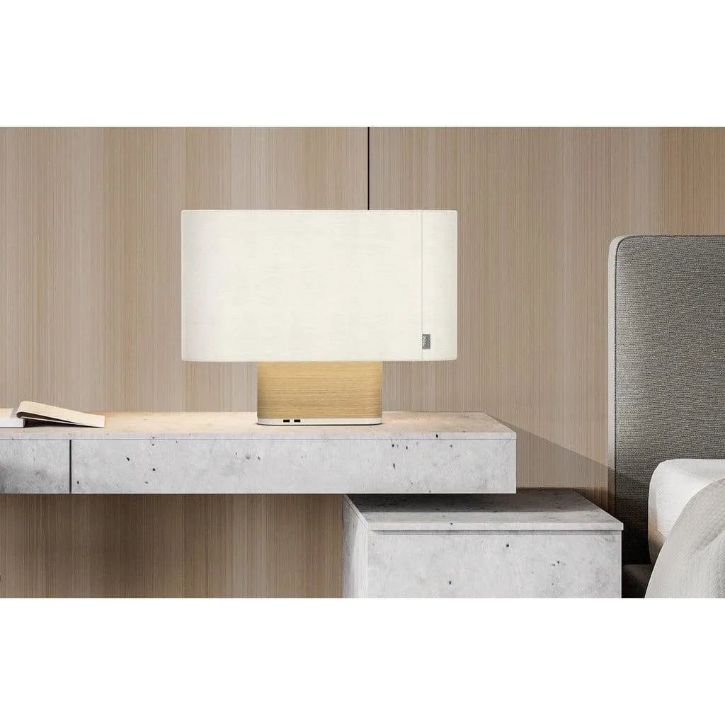 Pablo Designs - Belmont LED Table Lamp - BELM TBL GPT/OAK | Montreal Lighting & Hardware