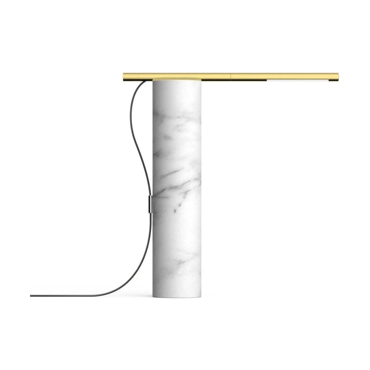 Pablo Designs - T.O LED Table Lamp - TO TBL WHT/BRA | Montreal Lighting & Hardware