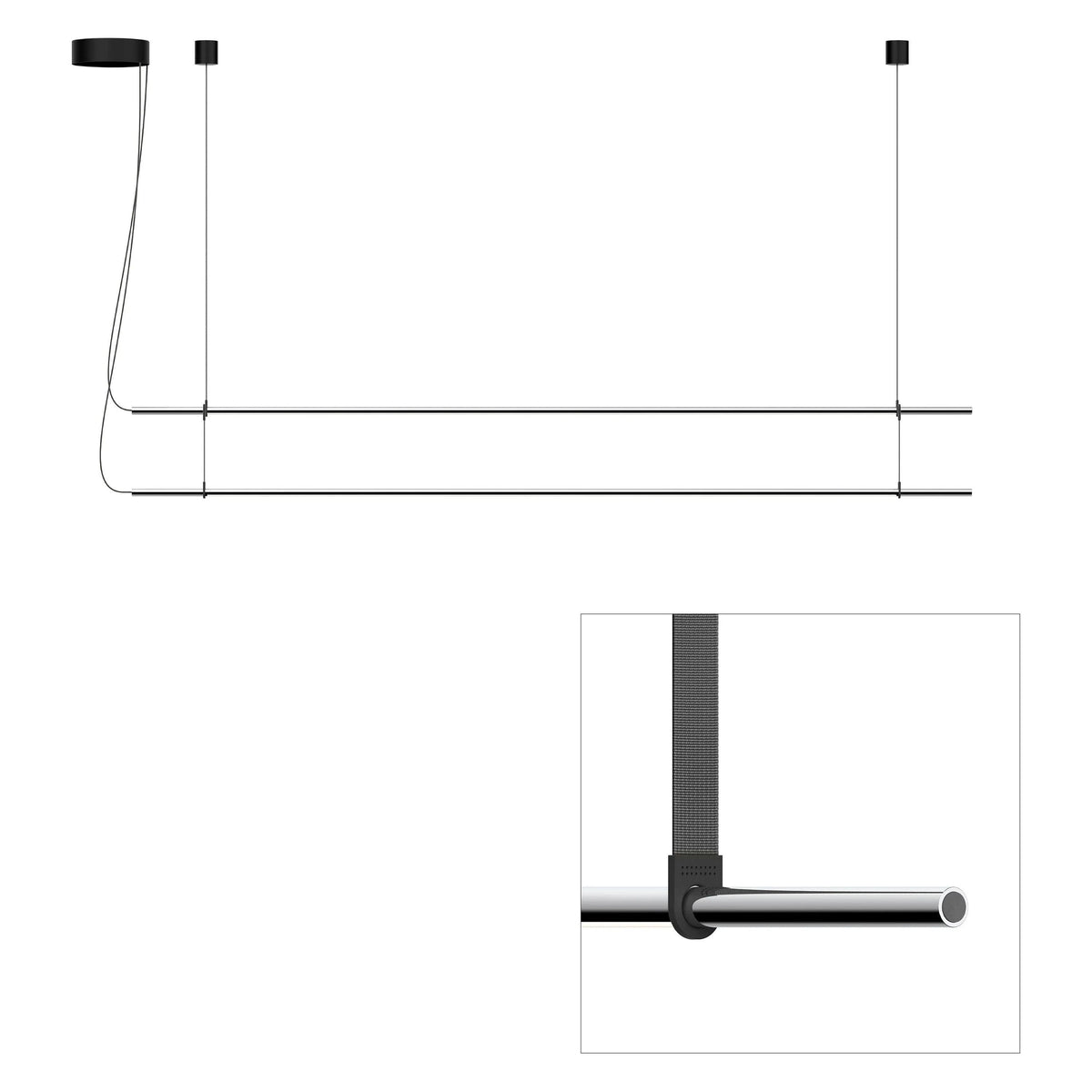 Pablo Designs - T.O Pendant 2 Stack - TO PND DBL CRM GPT | Montreal Lighting & Hardware