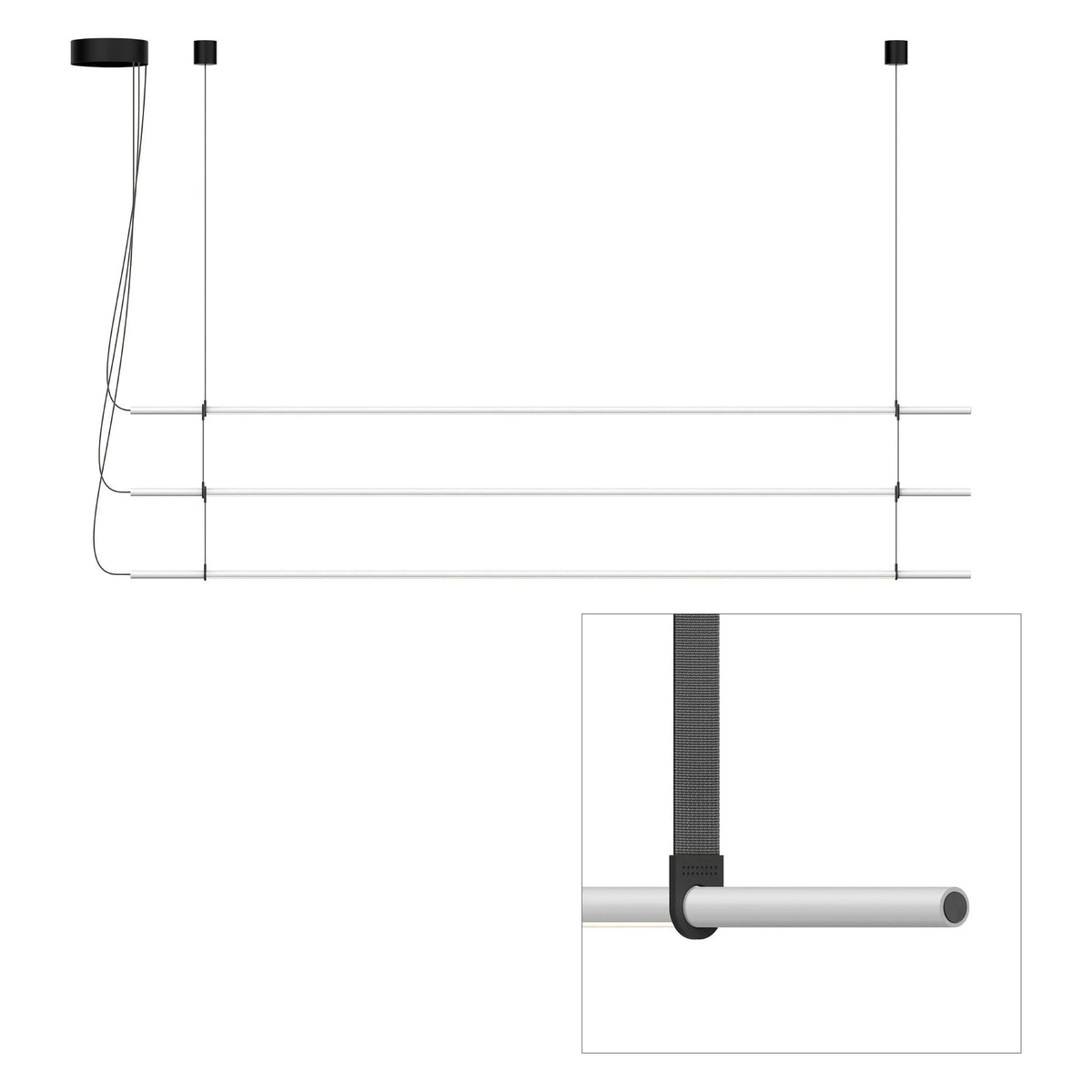 Pablo Designs - T.O Pendant 3 Stack - TO PND TPL GRY GPT | Montreal Lighting & Hardware