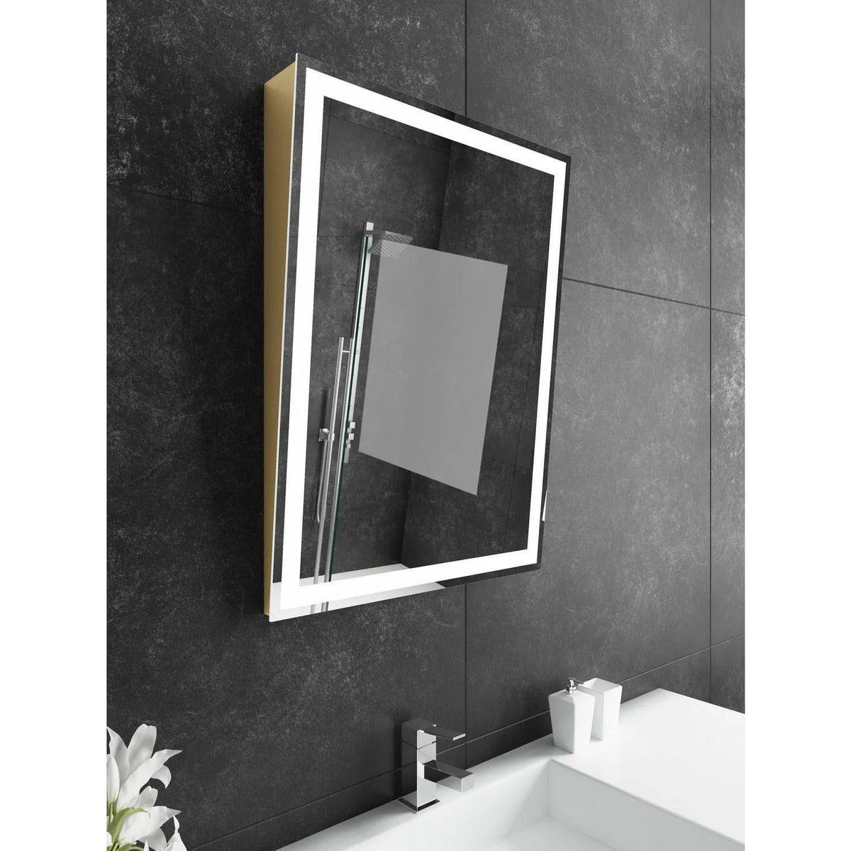 Paris Mirror - Adira LED Mirror - ADIRX24323000-GLD | Montreal Lighting & Hardware