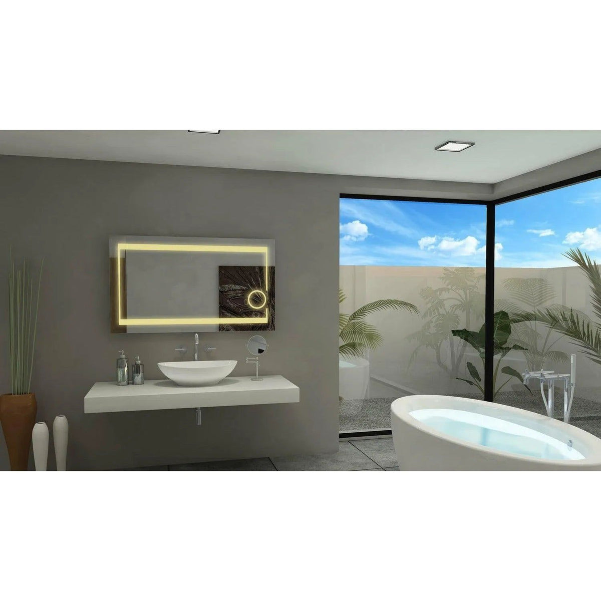 Paris Mirror - Aurora LED Mirror - AUROX48283000 | Montreal Lighting & Hardware