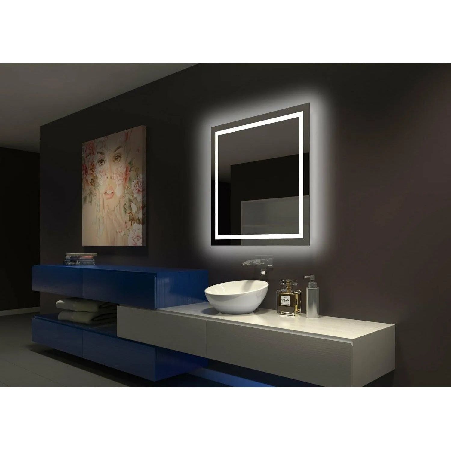 Paris Mirror - Backlit Harmony LED Mirror - BHARM36363000 | Montreal Lighting & Hardware