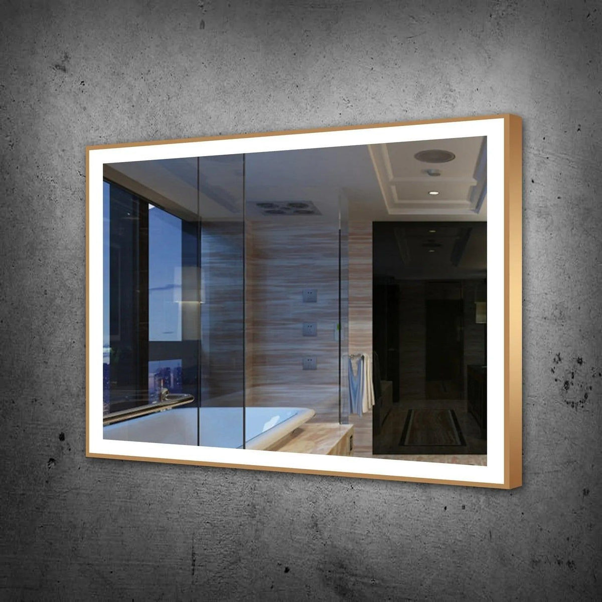 Paris Mirror - Chic LED Mirror - CHICX48353000-BRZ | Montreal Lighting & Hardware