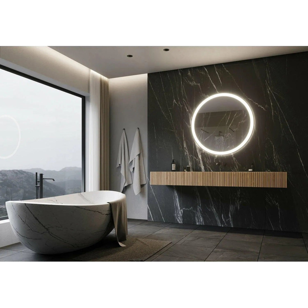 Paris Mirror - Galaxy Round LED Mirror - GALAR40403000 | Montreal Lighting & Hardware