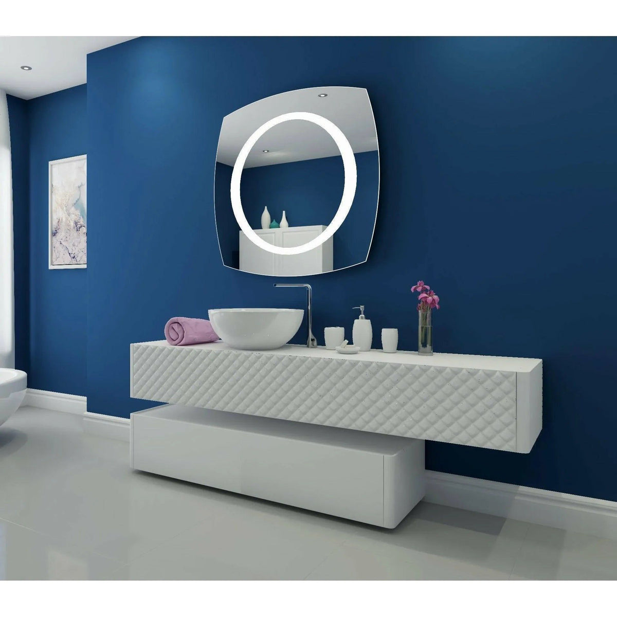 Paris Mirror - Halo LED Mirror - HALOX28283000 | Montreal Lighting & Hardware