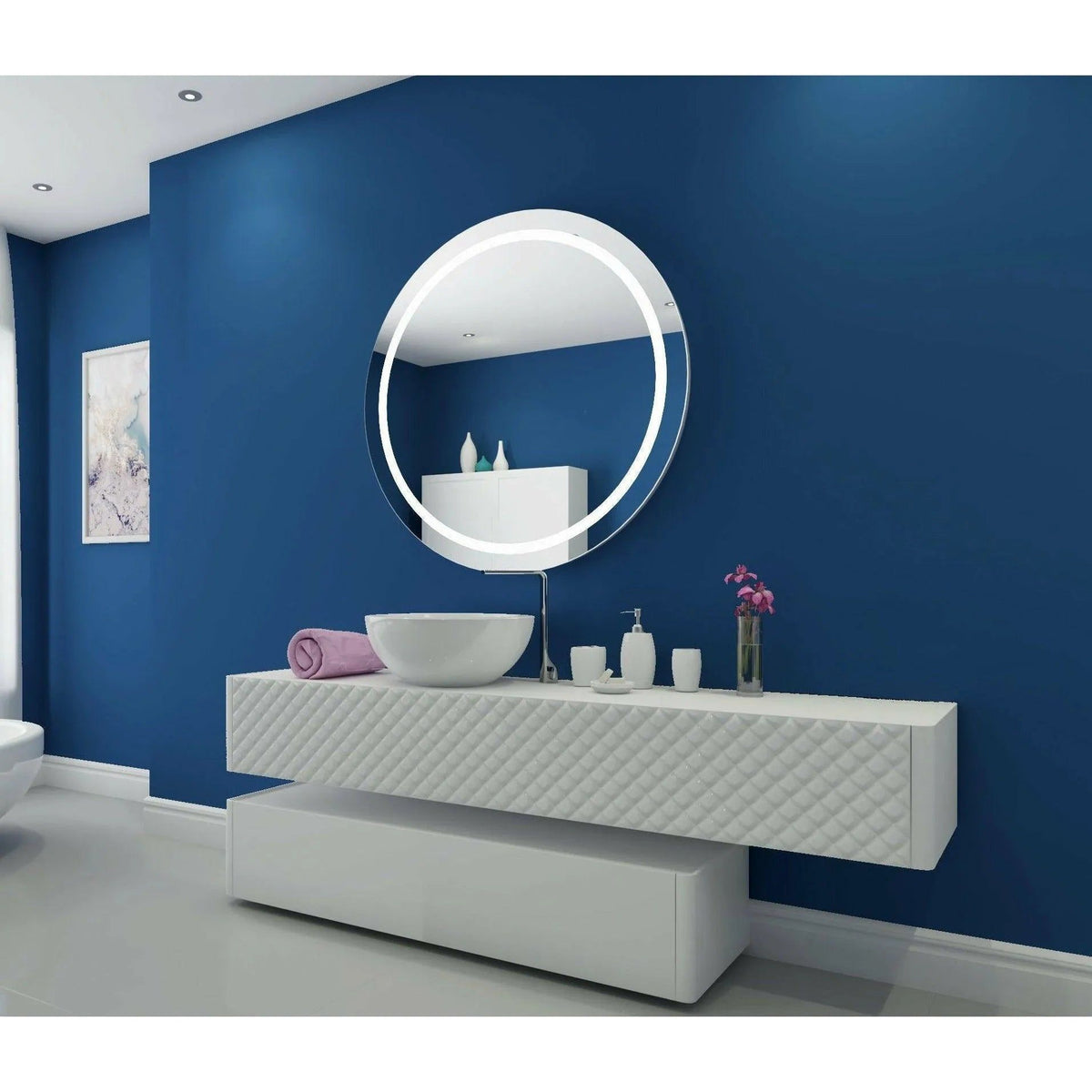 Paris Mirror - Harmony Round LED Mirror - HARMR44443000 | Montreal Lighting & Hardware