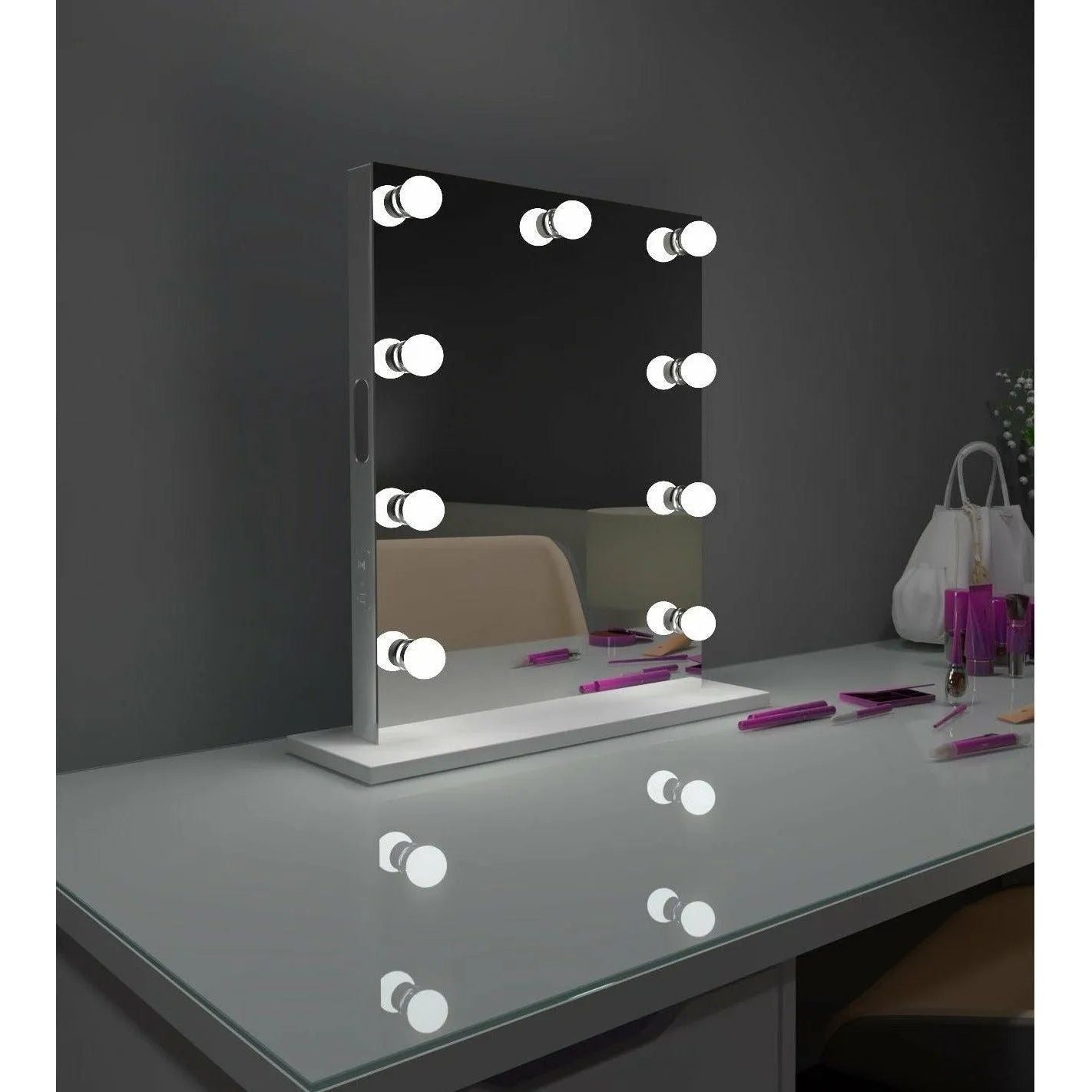 Paris Mirror - Hollywood Grace LED Mirror - HGRAC20263000-WHT | Montreal Lighting & Hardware