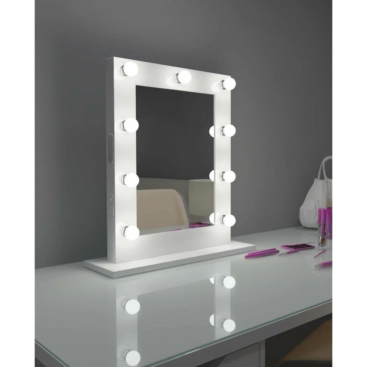 Paris Mirror - Hollywood Marilyn LED Mirror - HMARI20263000-BLK | Montreal Lighting & Hardware