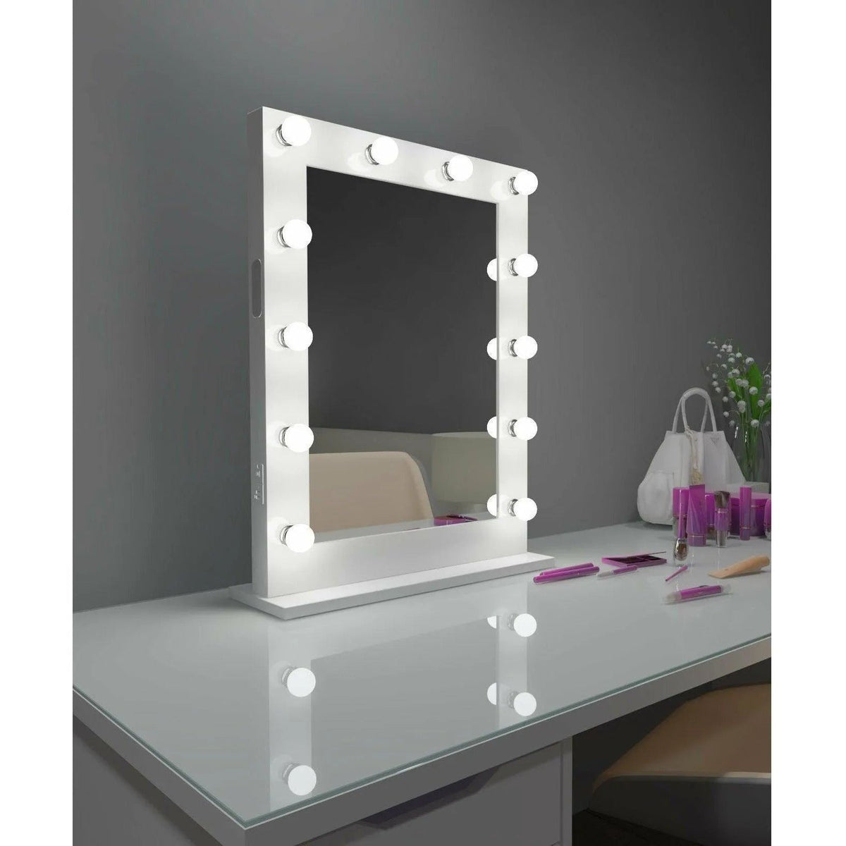 Paris Mirror - Hollywood Marilyn LED Mirror - HMARI20263000-BLK | Montreal Lighting & Hardware