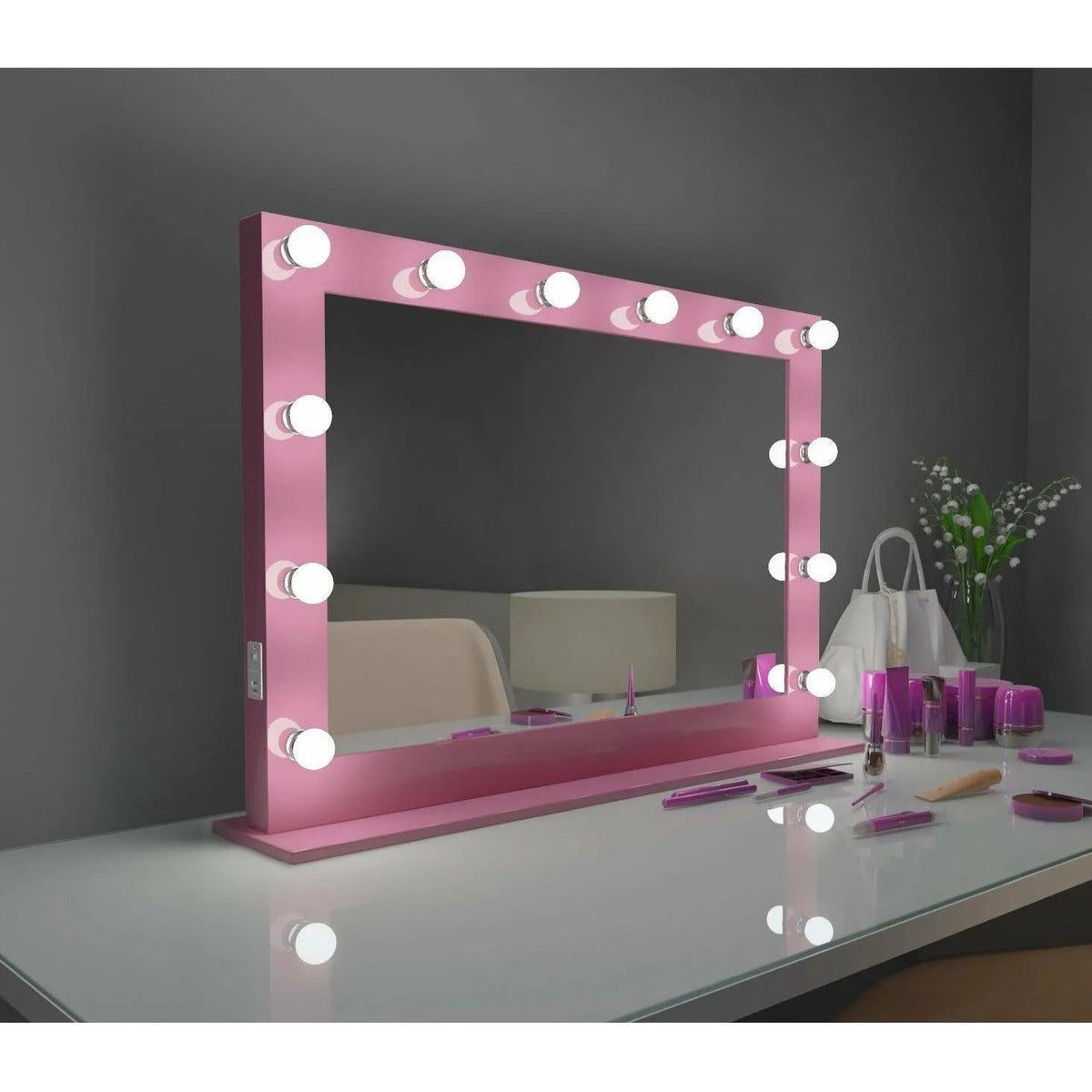 Paris Mirror - Hollywood Marilyn LED Mirror - HMARI20263000-BLK | Montreal Lighting & Hardware