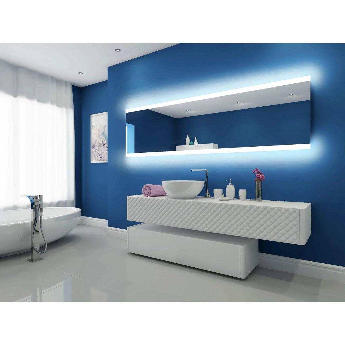 Paris Mirror - Paris Backlit LED Mirror - PARIX96283000 | Montreal Lighting & Hardware