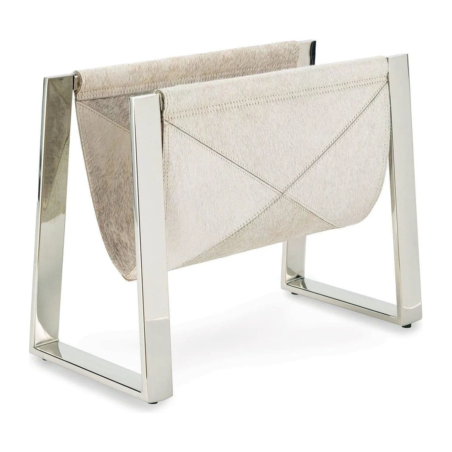 Regina Andrew - Andres Hair on Hide Magazine Rack - 20-1459PN | Montreal Lighting & Hardware