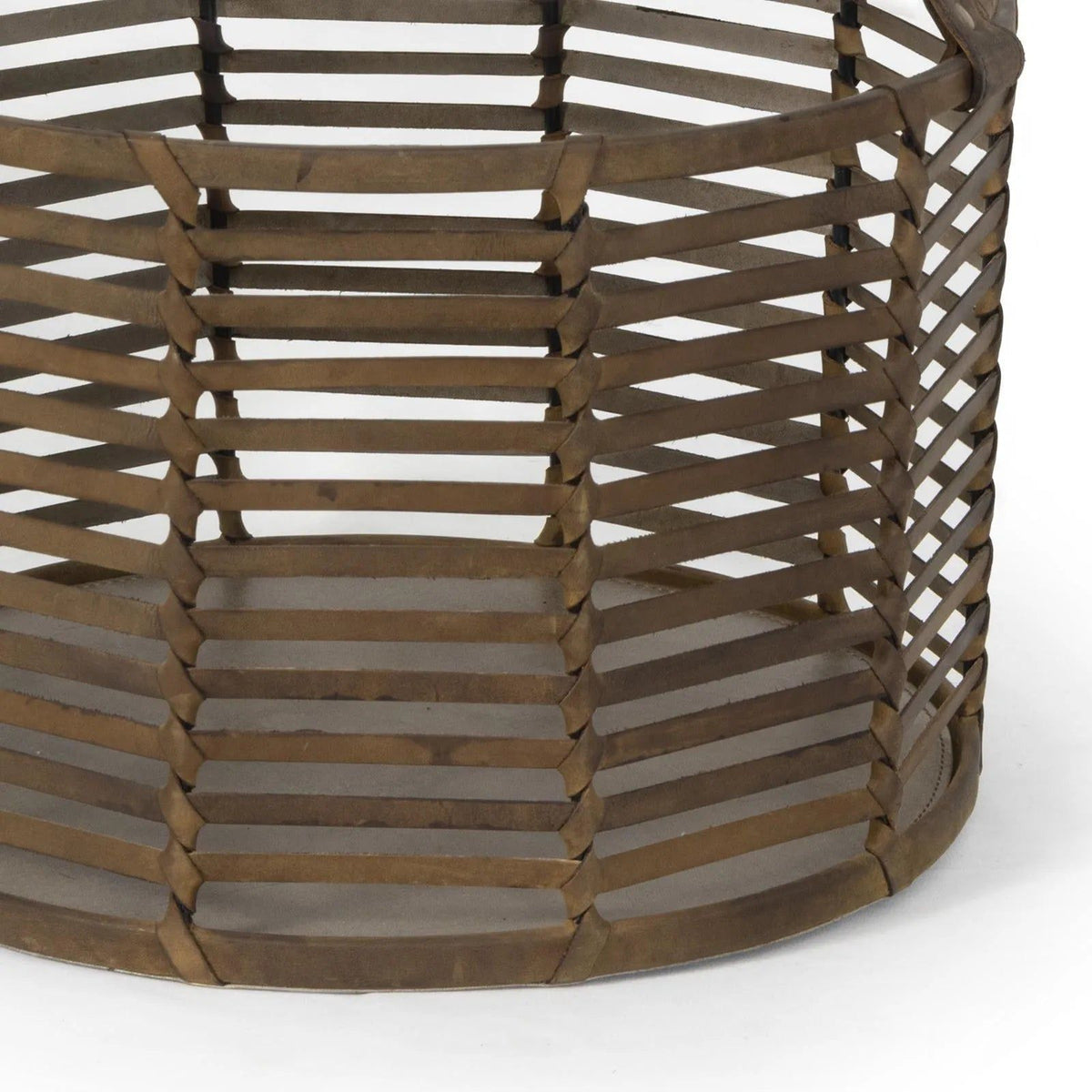 Regina Andrew - Finn Leather Basket - 20-1517 | Montreal Lighting & Hardware