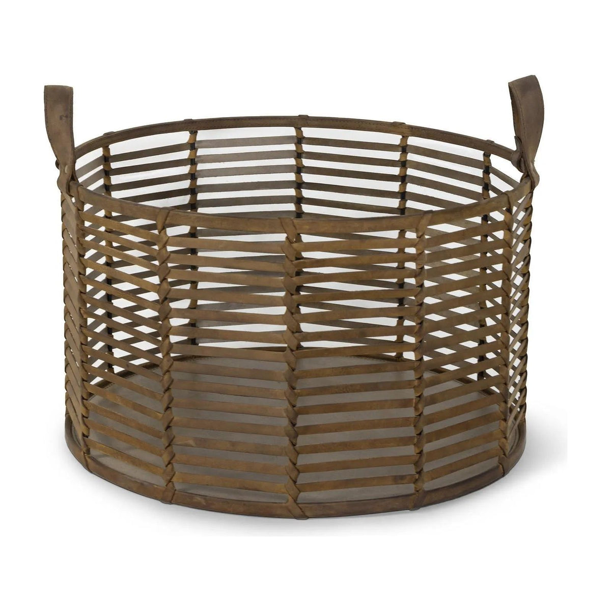 Regina Andrew - Finn Leather Basket - 20-1518 | Montreal Lighting & Hardware