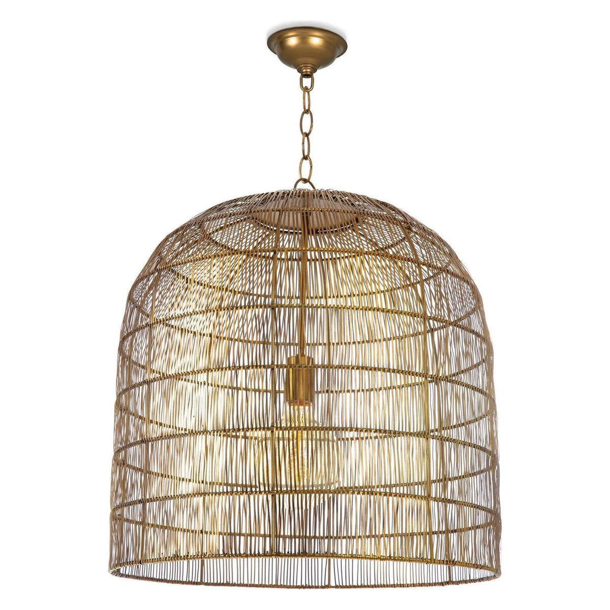 Regina Andrew - Fresco Metal Pendant - 16-1294BRS | Montreal Lighting & Hardware