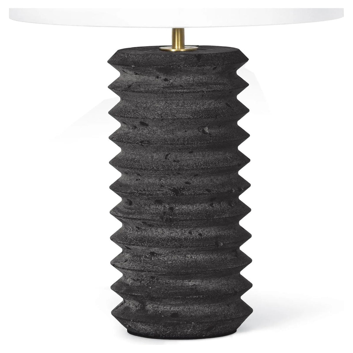 Regina Andrew - Noir Column Travertine Lamp - 13-1587 | Montreal Lighting & Hardware