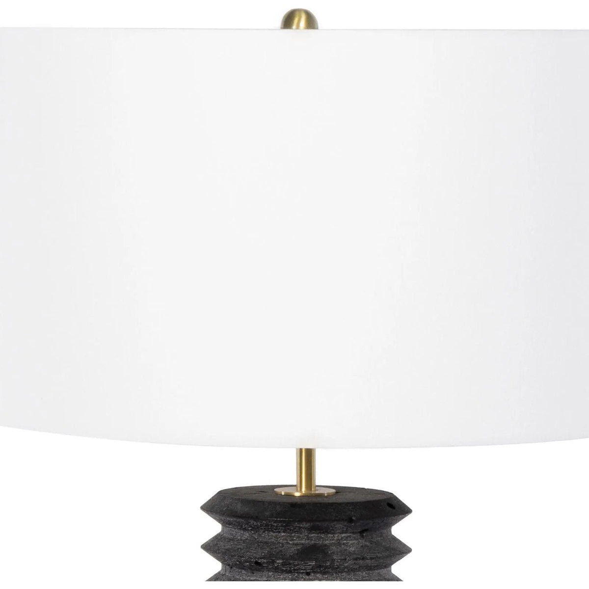 Regina Andrew - Noir Column Travertine Lamp - 13-1587 | Montreal Lighting & Hardware