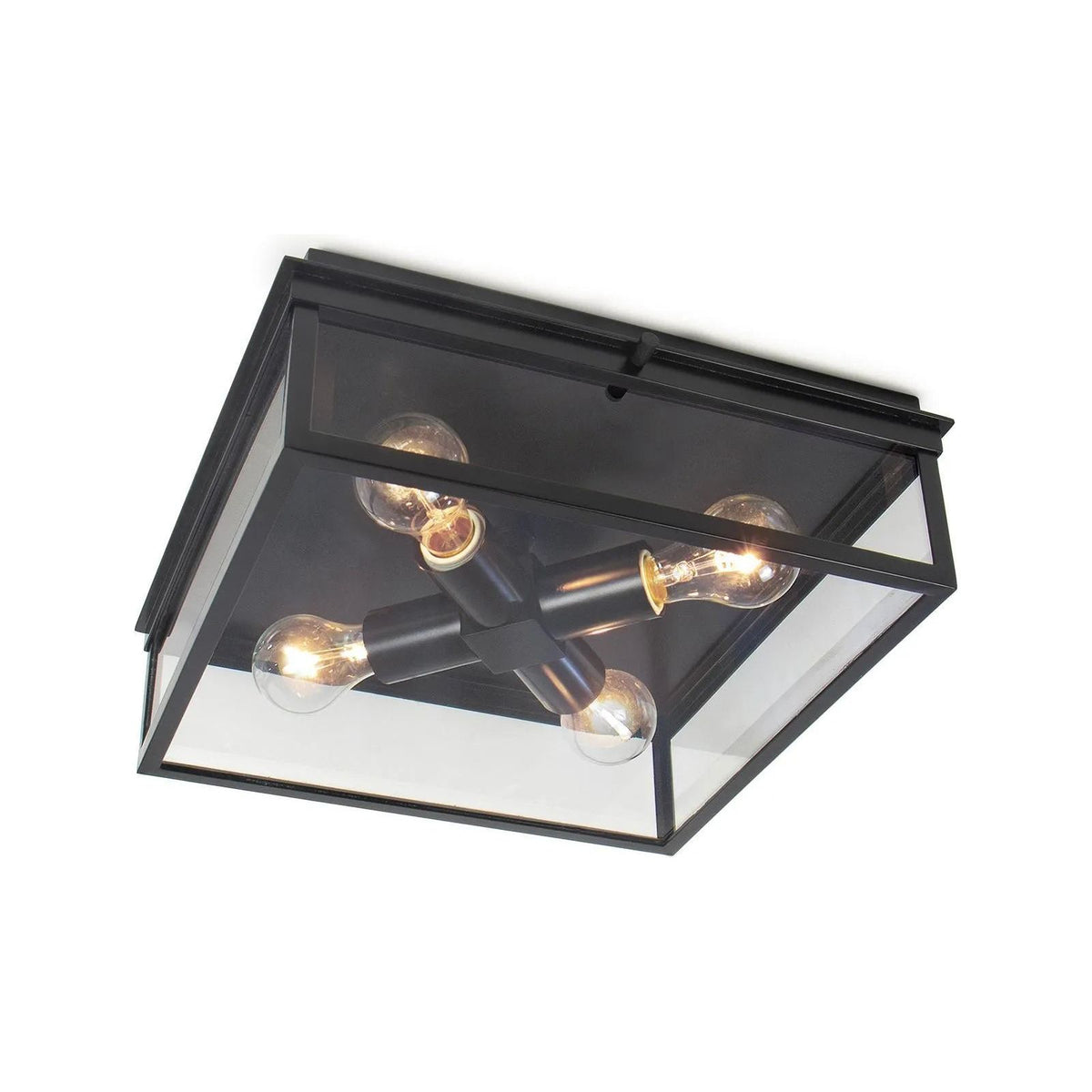 Regina Andrew - Sydney Outdoor Flush Mount - 17-1011BLK | Montreal Lighting & Hardware