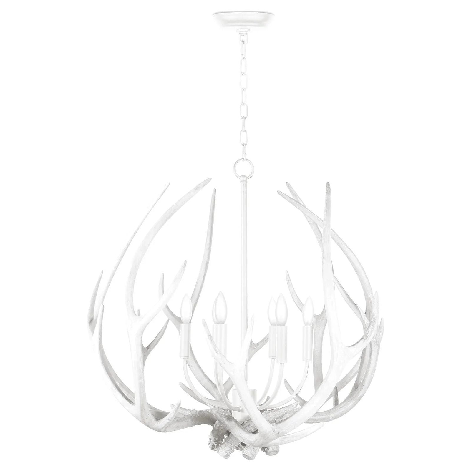 Regina Andrew - Waylon Antler Round Chandelier - 16-1378WT | Montreal Lighting & Hardware