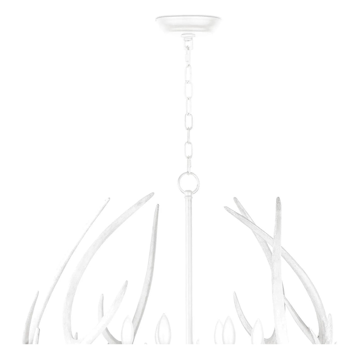 Regina Andrew - Waylon Antler Round Chandelier - 16-1378WT | Montreal Lighting & Hardware