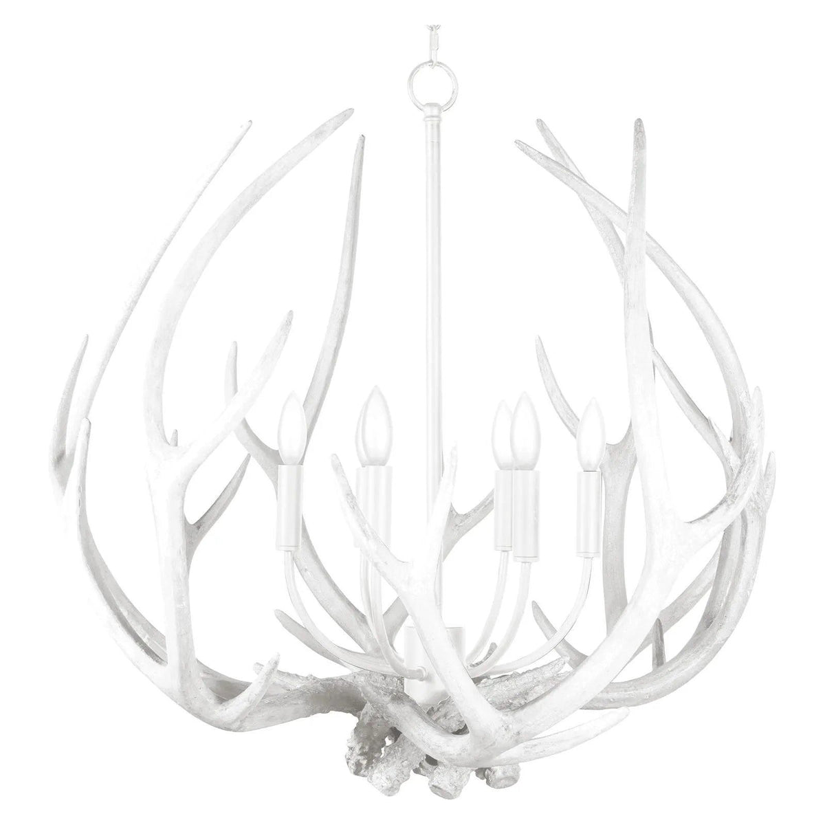 Regina Andrew - Waylon Antler Round Chandelier - 16-1378WT | Montreal Lighting & Hardware