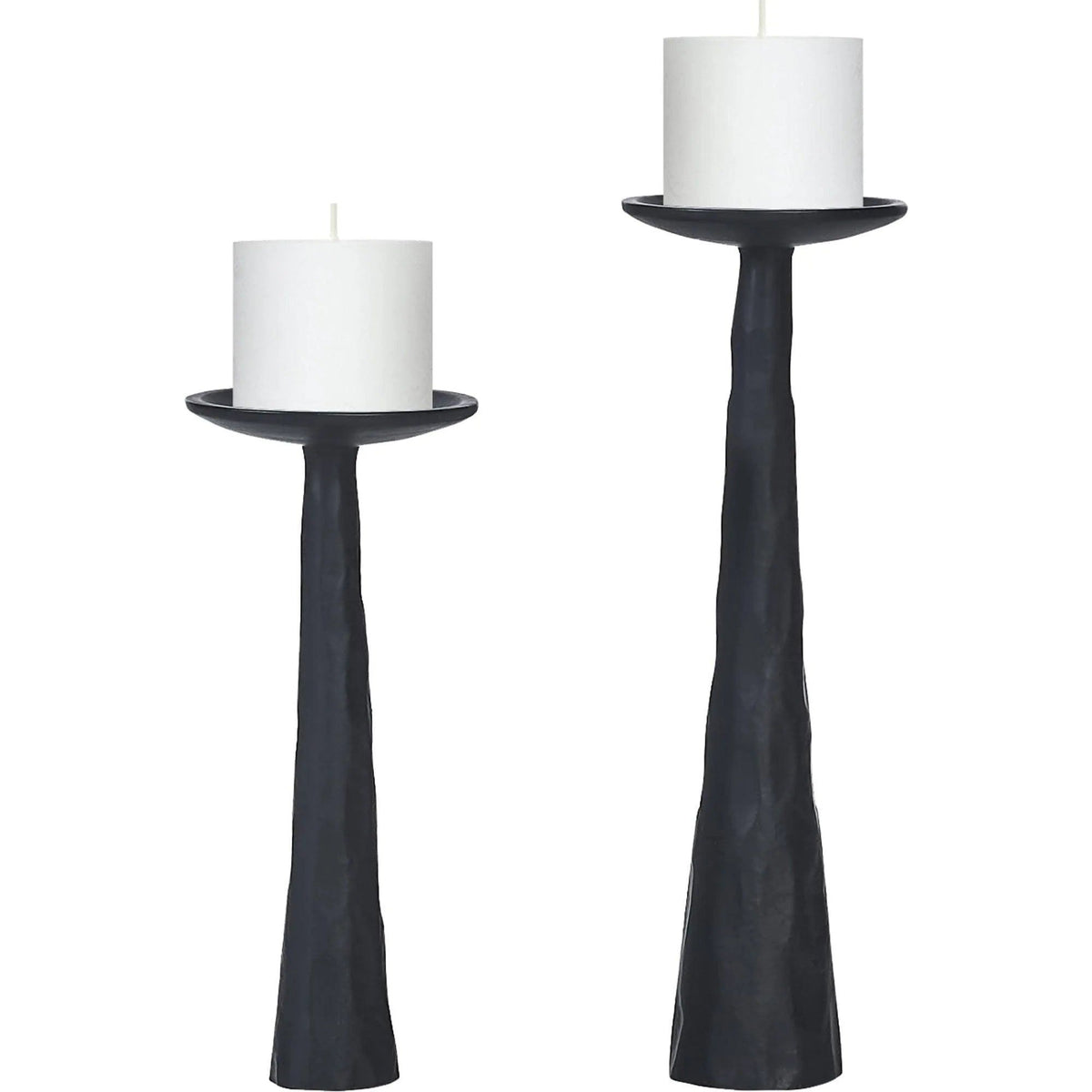 Renwil - Tilde Set Of 2 Tapered Pillar Candle Holders - CAN181 | Montreal Lighting & Hardware