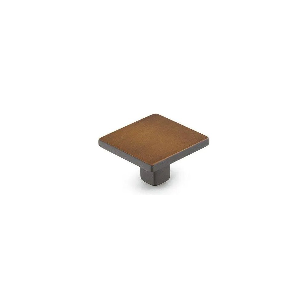 Schaub - Armadio Square Knob - 360-BRBZ | Montreal Lighting & Hardware