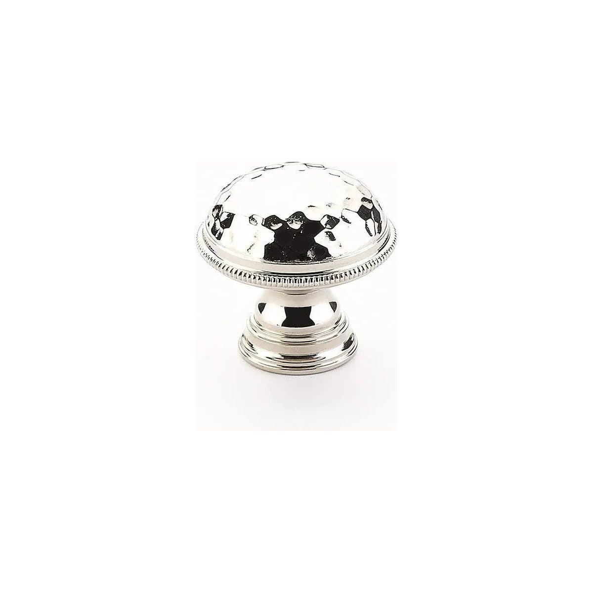 Schaub - Atherton Knurled Edge Hammered Knob - 571-PN | Montreal Lighting & Hardware