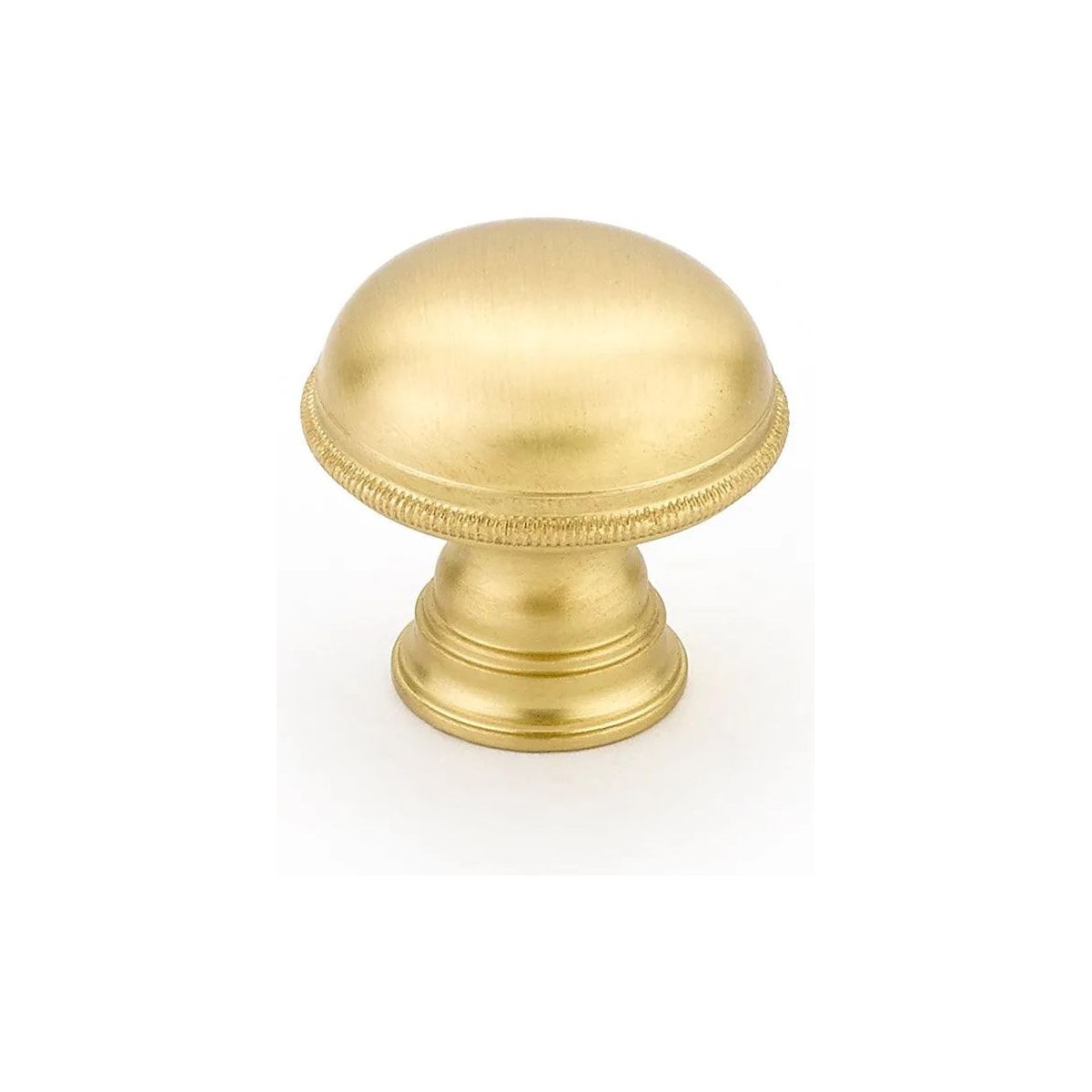 Schaub - Atherton Knurled Edge Plain Surface Knob - 572-SB | Montreal Lighting & Hardware