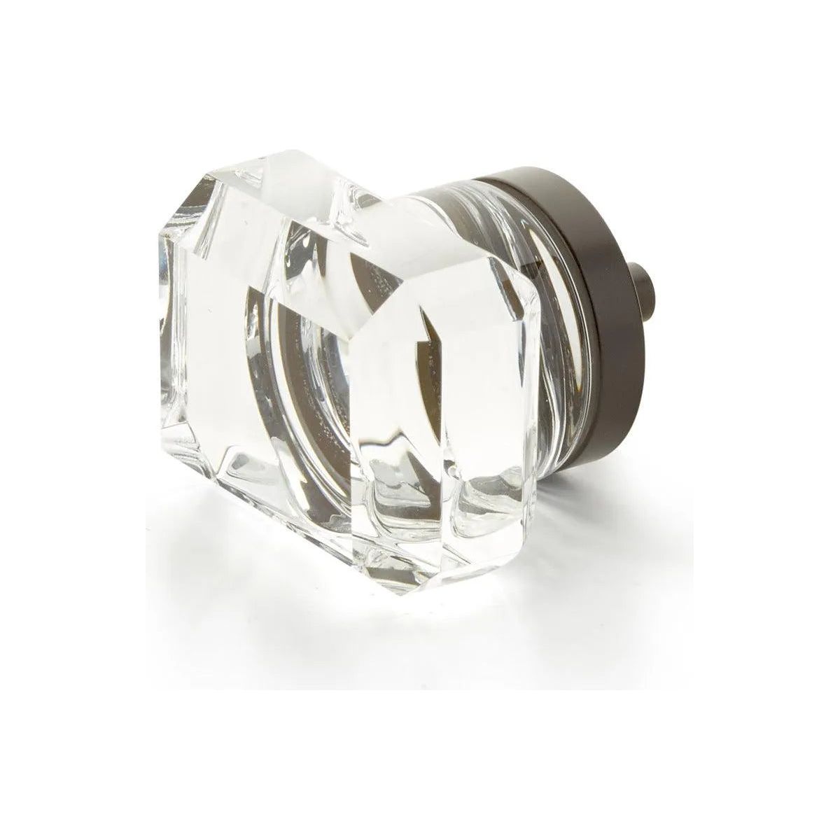 Schaub - City Lights Rectangular Glass Knob - 52-10B | Montreal Lighting & Hardware