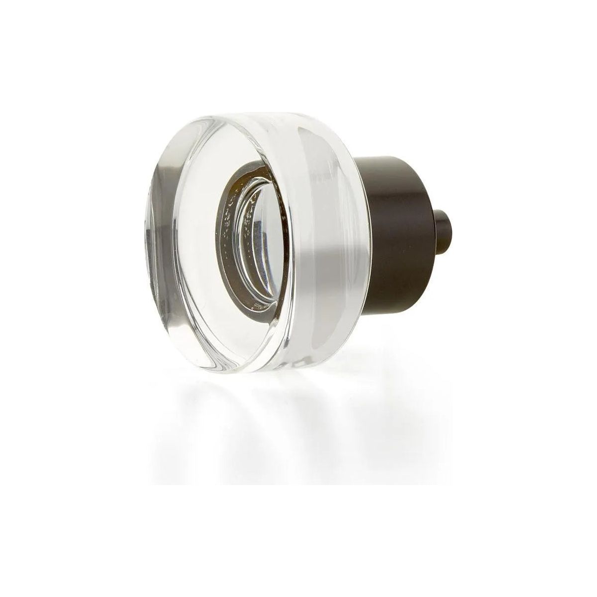 Schaub - City Lights Round Disc Glass Knob - 56-10B | Montreal Lighting & Hardware