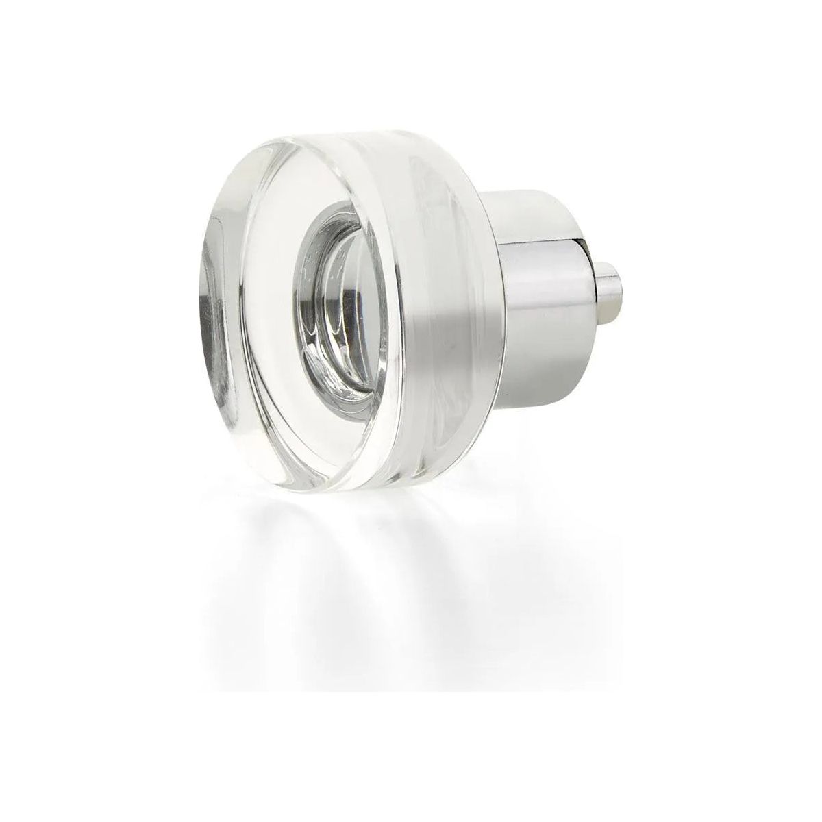 Schaub - City Lights Round Disc Glass Knob - 56-26 | Montreal Lighting & Hardware