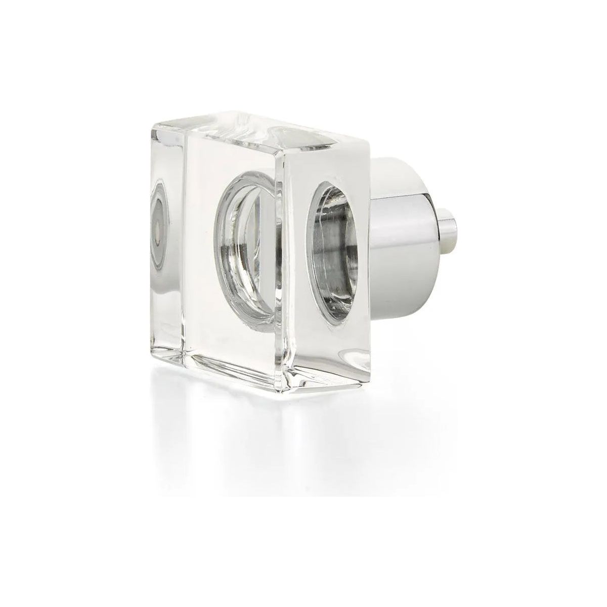 Schaub - City Lights Square Glass Knob - 57-26 | Montreal Lighting & Hardware