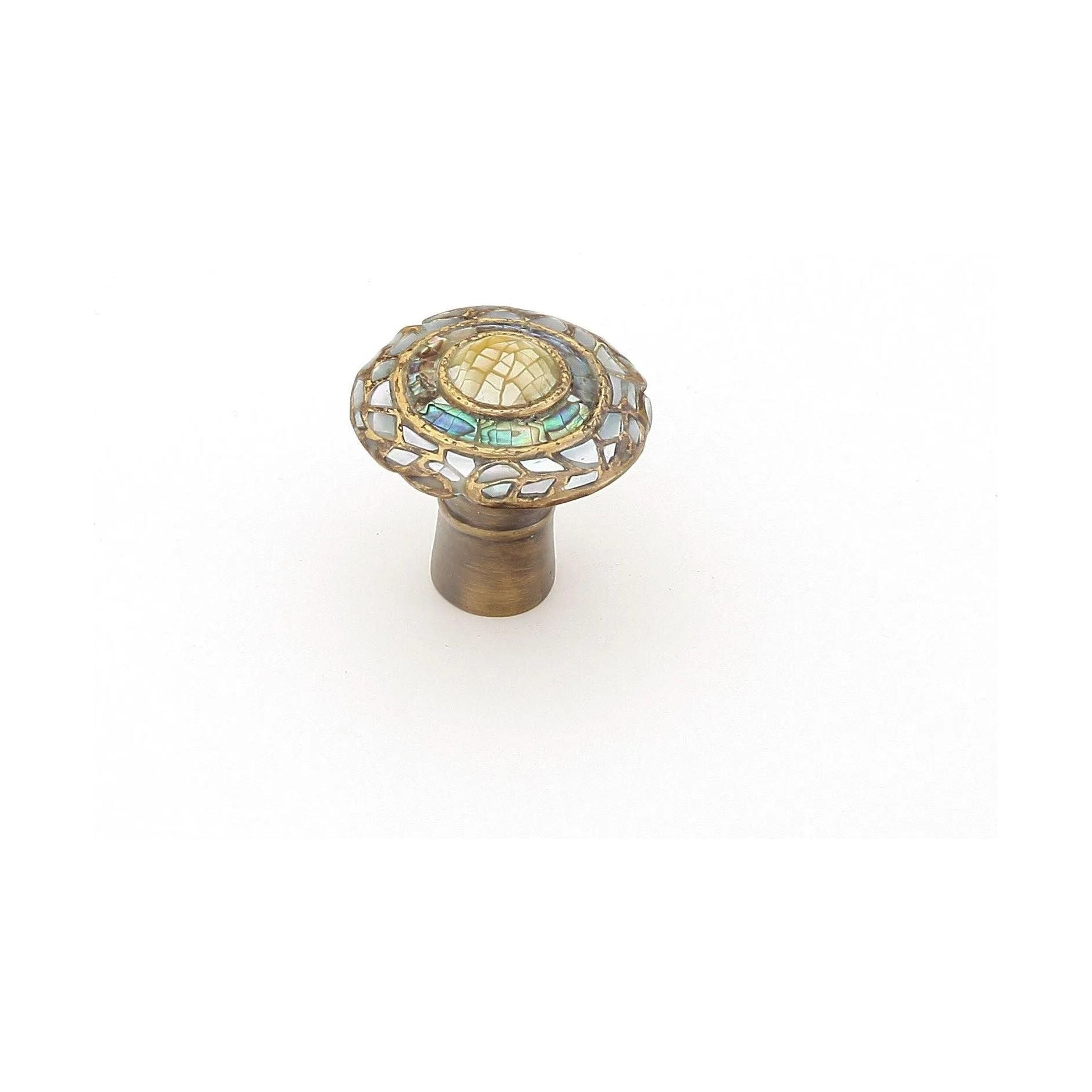 Schaub - Fair Isle Imperial Shell Round Knob - 650-AD | Montreal Lighting & Hardware