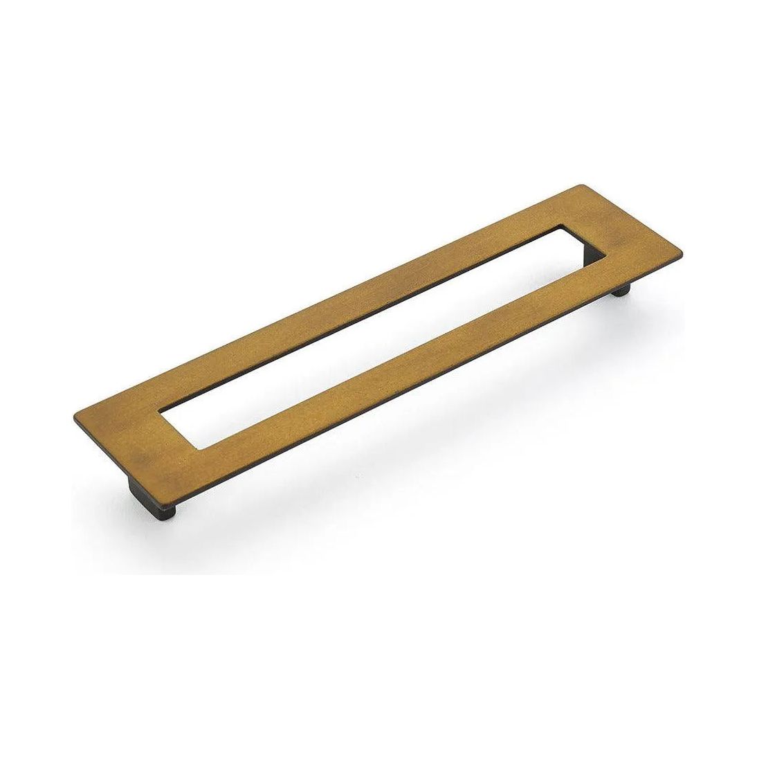 Schaub - Finestrino Rectangle Pull - 446-BRBZ | Montreal Lighting & Hardware