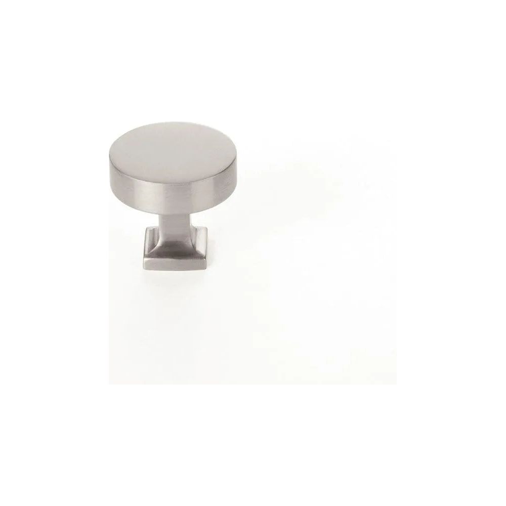 Schaub - Haniburton Round Knob with Square Base - 469-15 | Montreal Lighting & Hardware