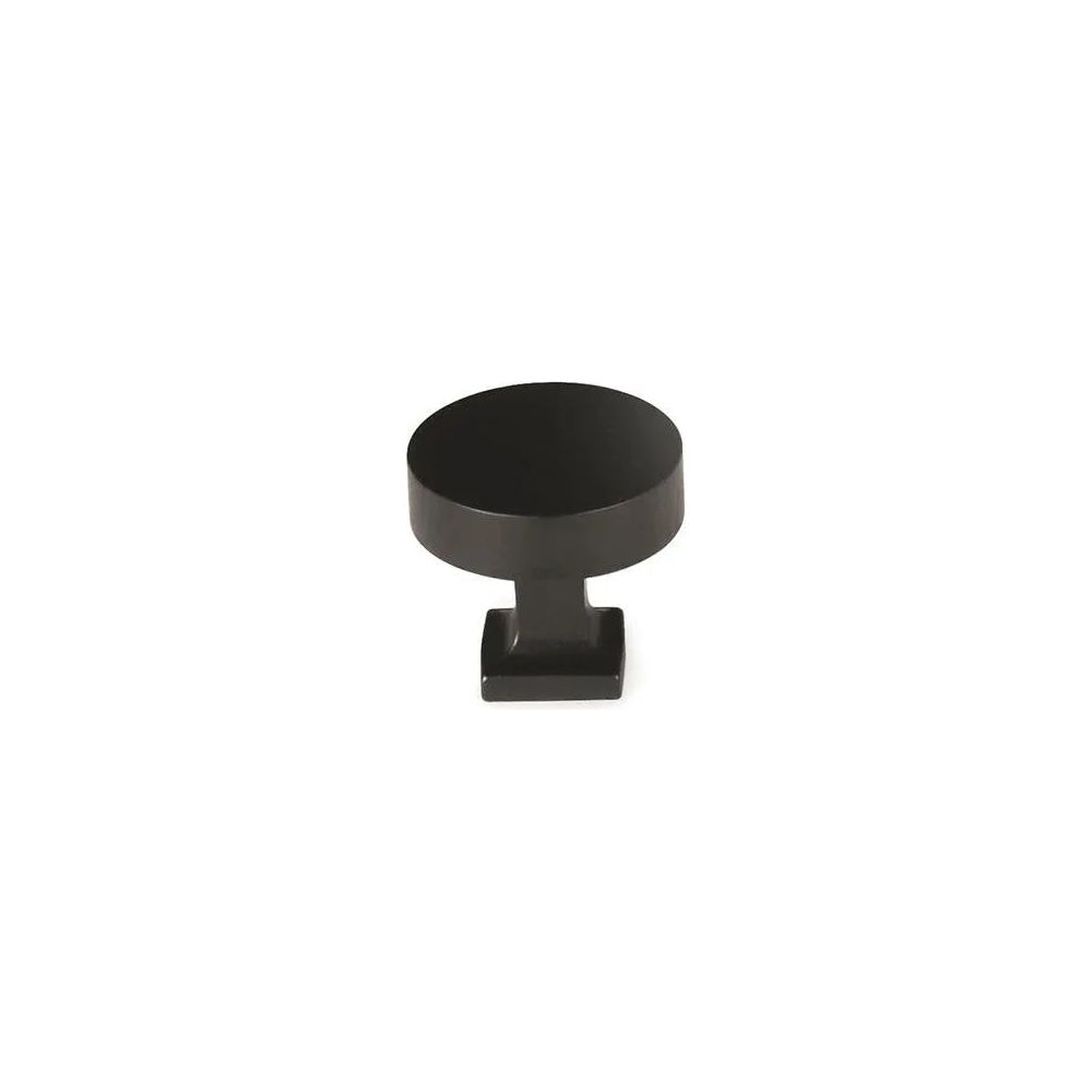 Schaub - Haniburton Round Knob with Square Base - 469-MB | Montreal Lighting & Hardware