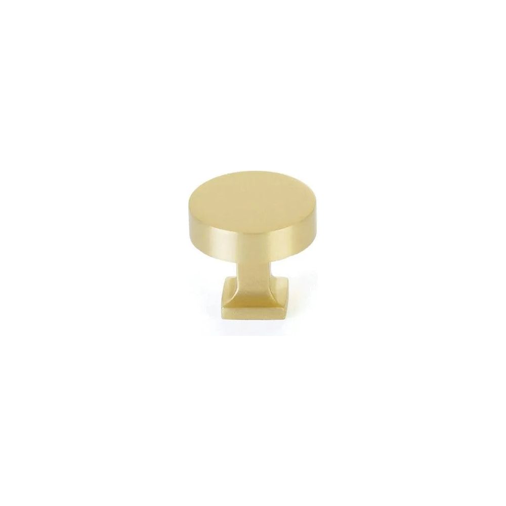 Schaub - Haniburton Round Knob with Square Base - 469-SB | Montreal Lighting & Hardware