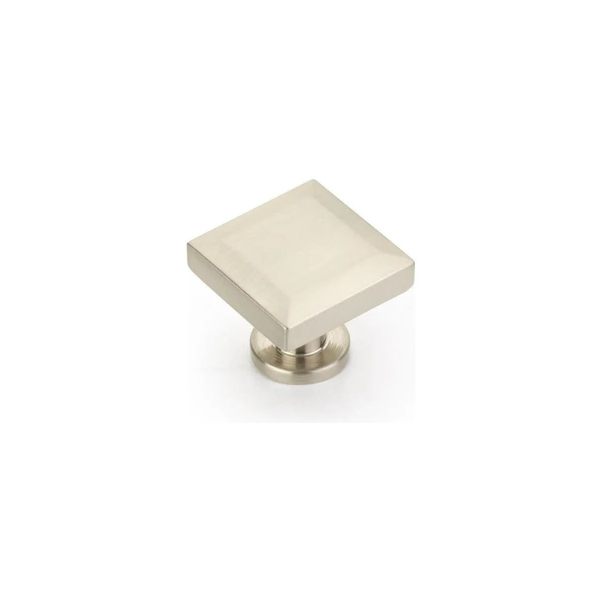 Schaub - Heathrow Square Knob - 551-BN | Montreal Lighting & Hardware