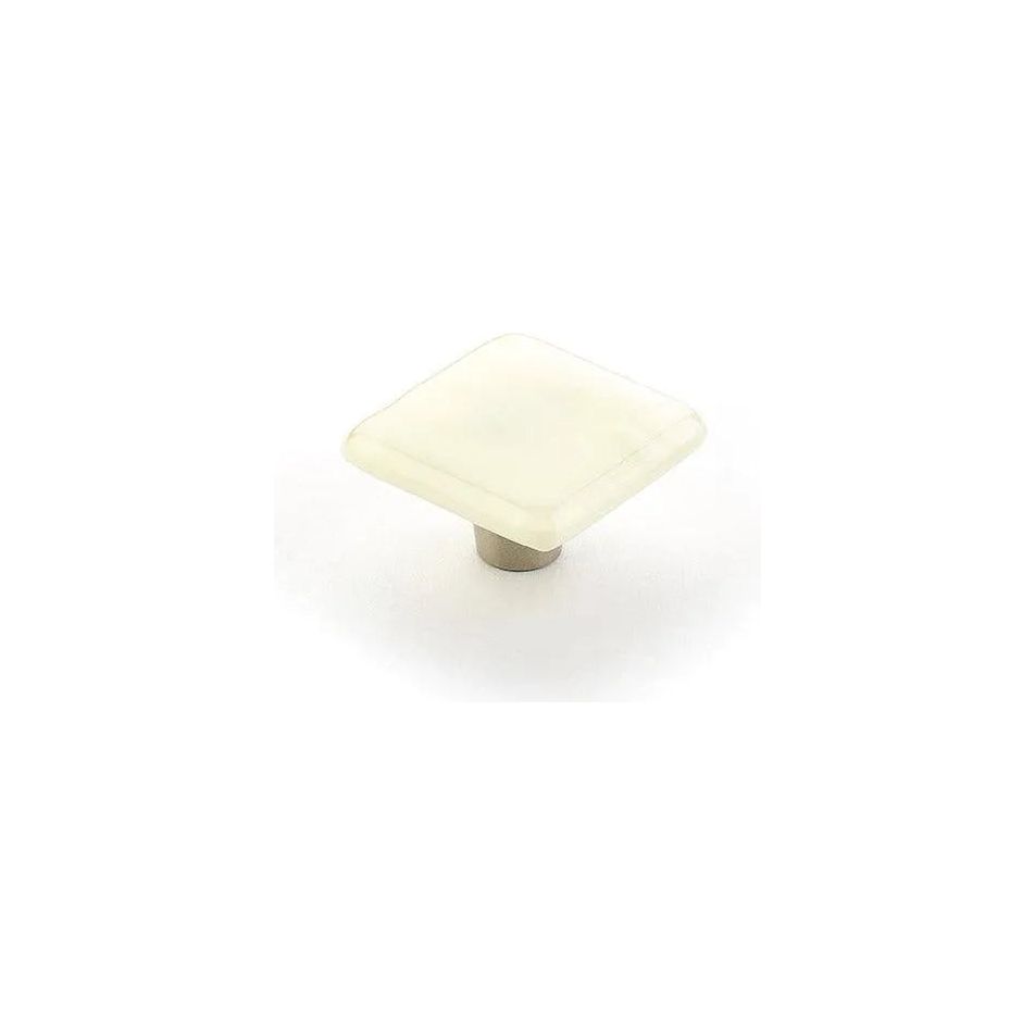 Schaub - Ice Square Knob - 34-IVS | Montreal Lighting & Hardware