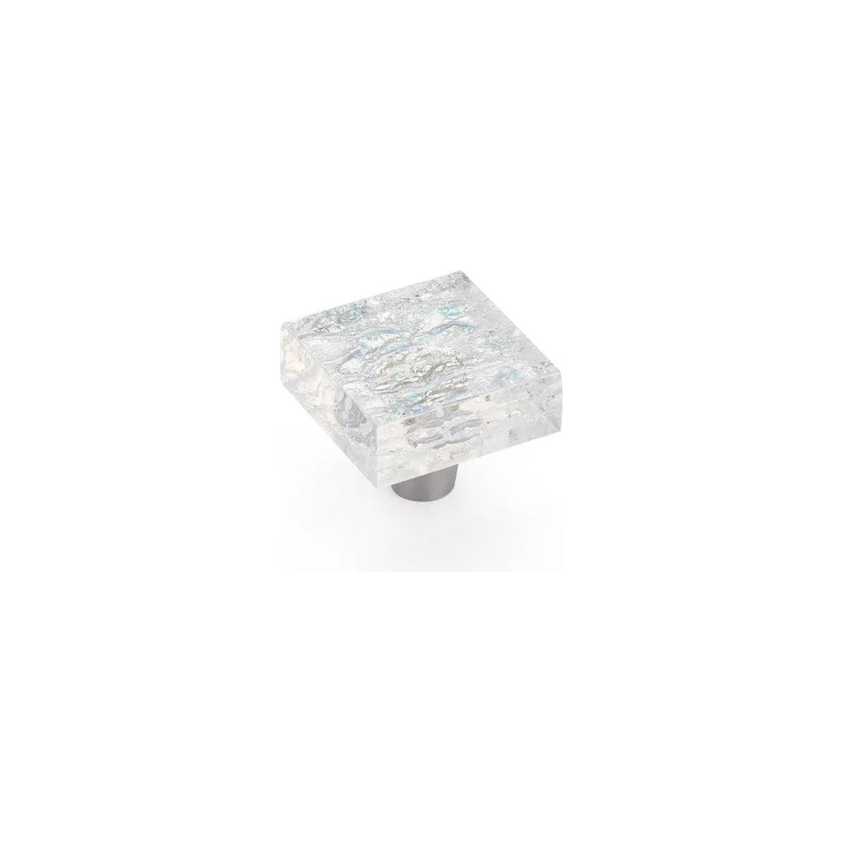 Schaub - Ice Square Knob - 34-PCL | Montreal Lighting & Hardware