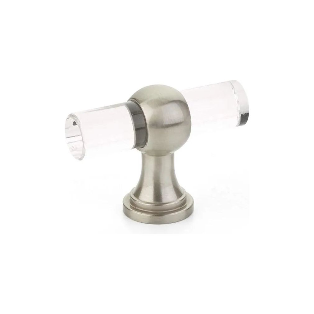 Schaub - Lumiere Transitional Adjustable Clear Acrylic T-Knob - 411-15 | Montreal Lighting & Hardware