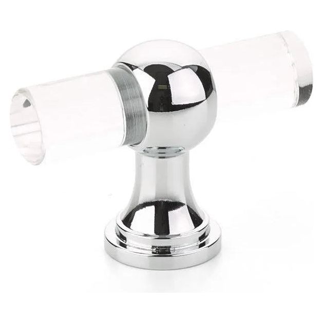 Schaub - Lumiere Transitional Adjustable Clear Acrylic T-Knob - 411-26 | Montreal Lighting & Hardware