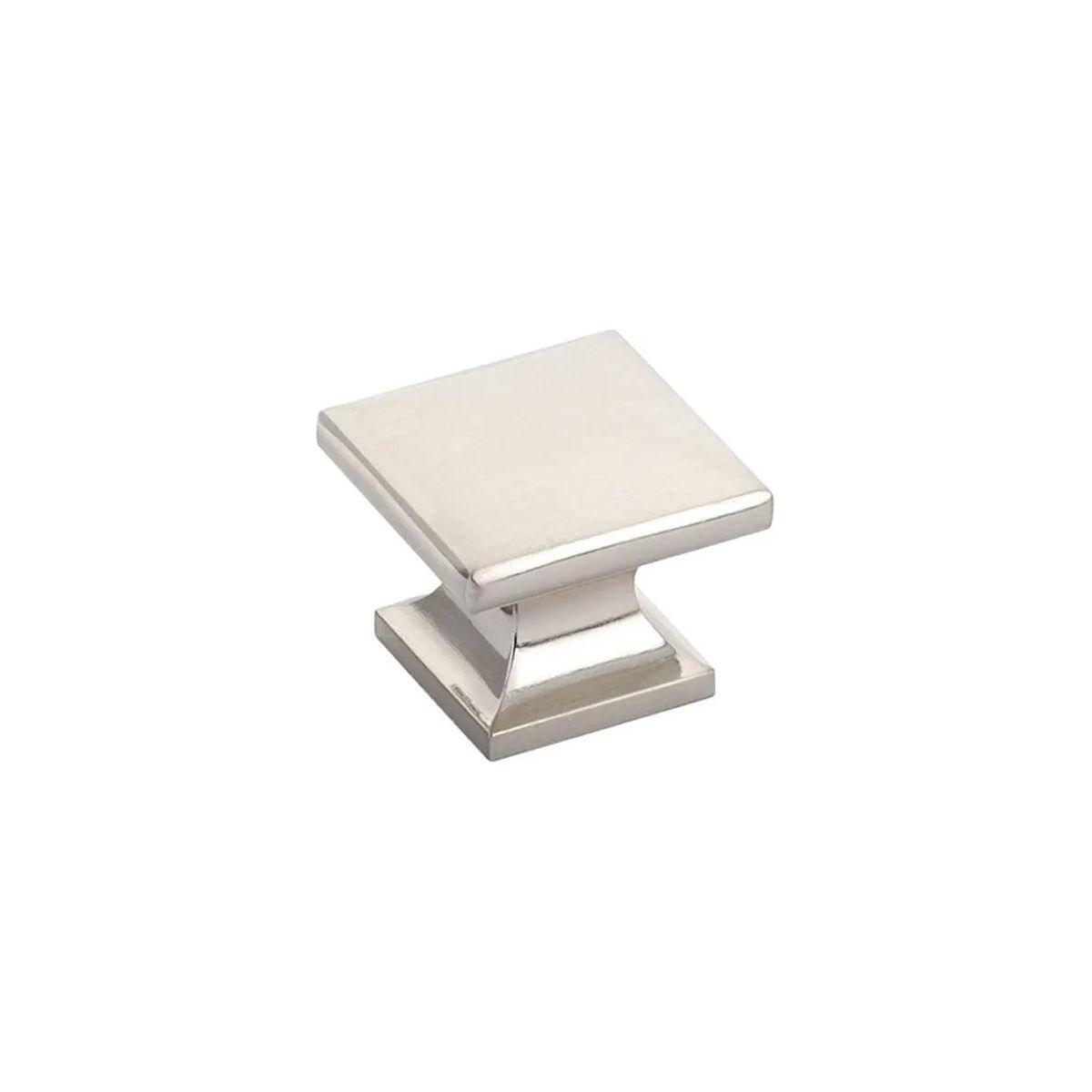 Schaub - Northport Smooth Square Knob - 219-BN | Montreal Lighting & Hardware