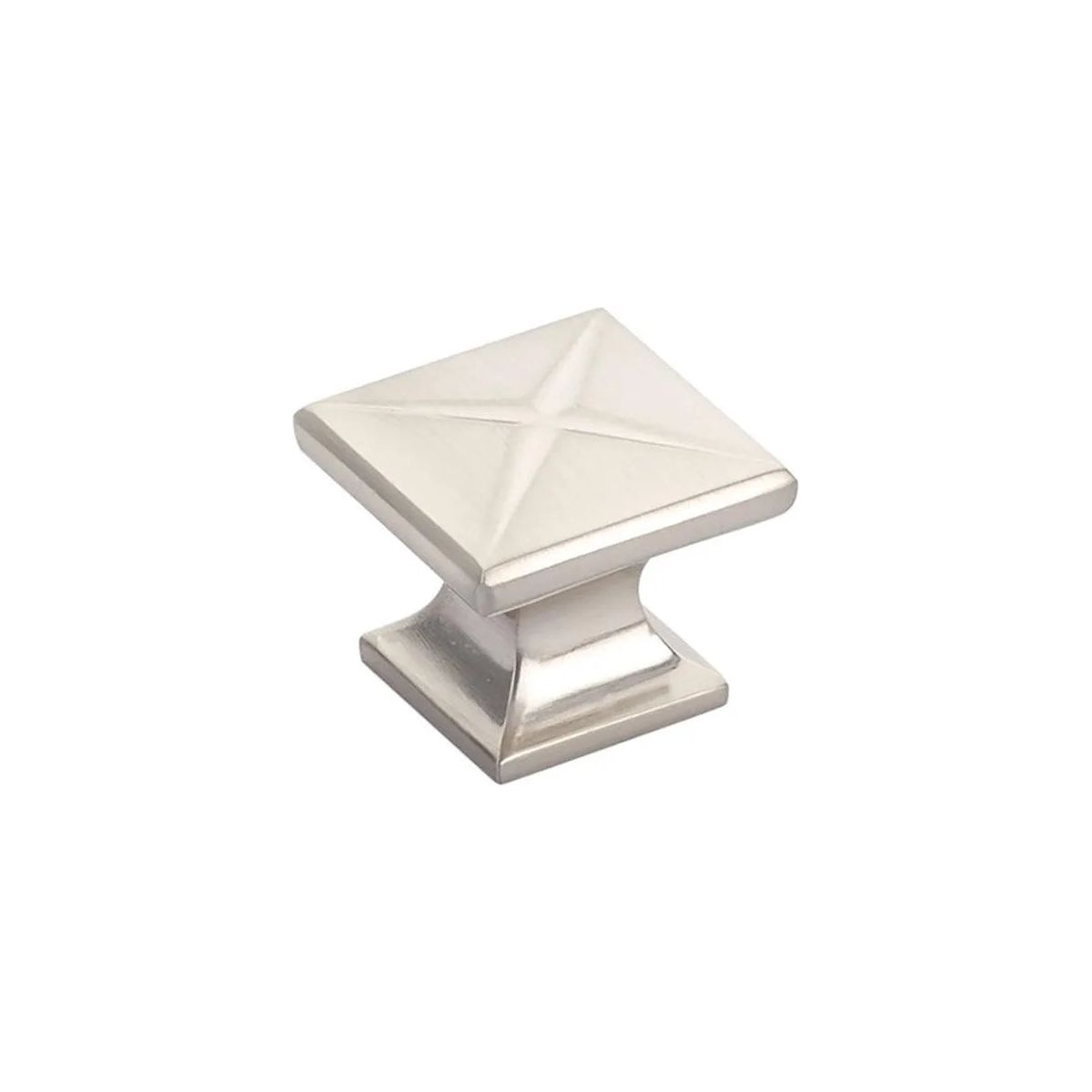 Schaub - Northport Square Knob - 215-BN | Montreal Lighting & Hardware