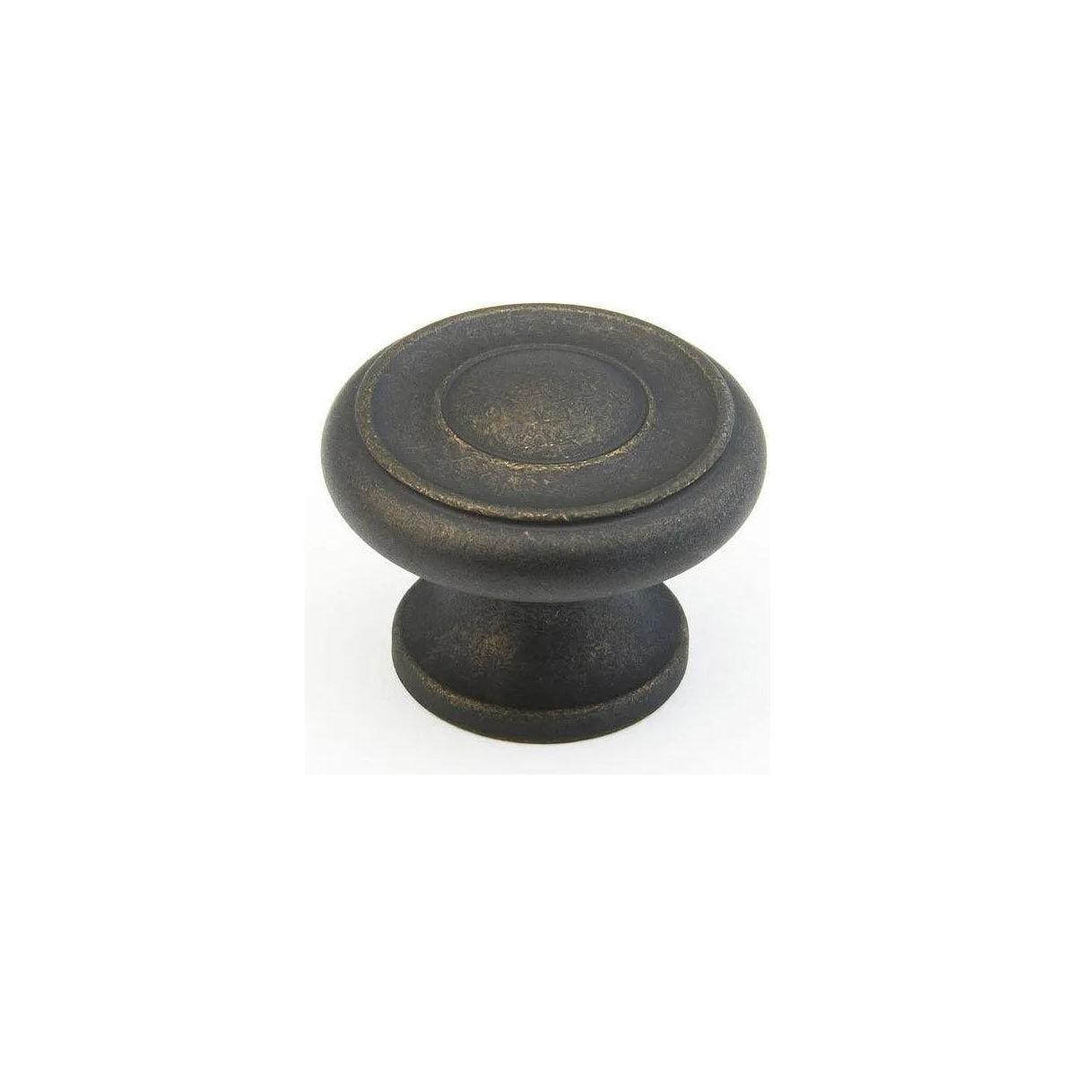 Schaub - Traditional Round Knob - 704-DBZ | Montreal Lighting & Hardware