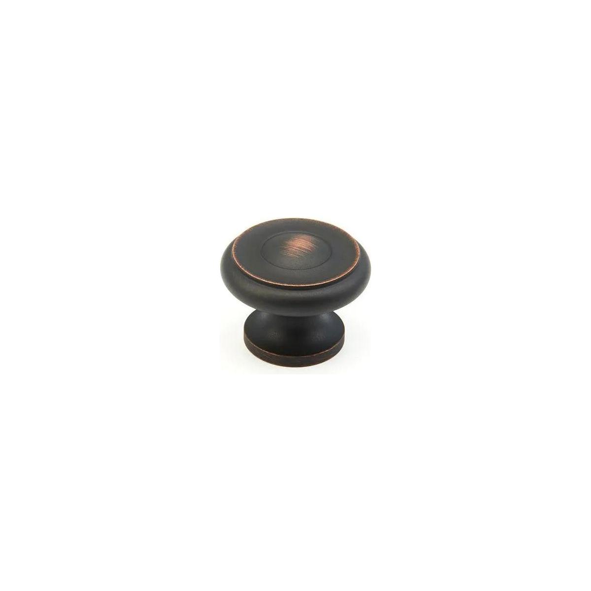 Schaub - Traditional Round Knob - 704-MIBZ | Montreal Lighting & Hardware